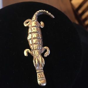 Vintage Alva Studios Crocodile Brooch